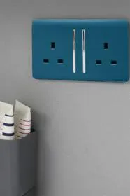 Midnight Blue Wiring Accessories Trendi Decorative Screwless